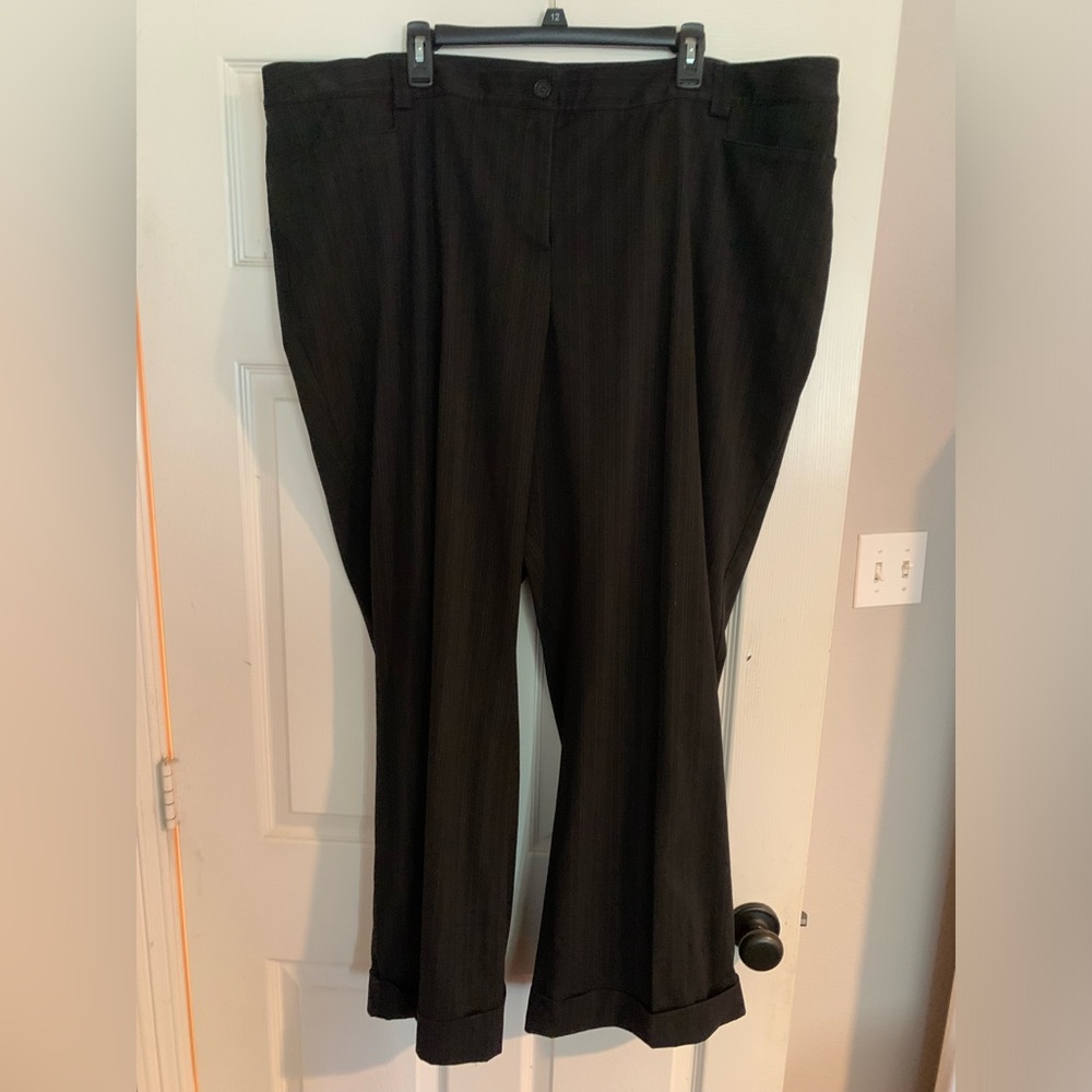 Pinstripe work pants, size 26, lane Bryant